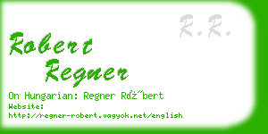 robert regner business card